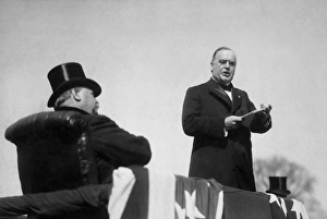 Vintage photo of President William McKinley making his inaugural address Vintage photo of President William McKinley making his inaugural address