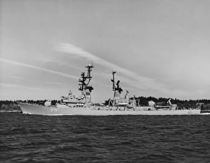 The West German Navy guided missile destroyer Rommel, 1970 The West German Navy guided missile destroyer Rommel, 1970