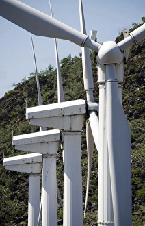 Wind turbines at the Ascension Auxiliary Airfield Wind turbines at the Ascension Auxiliary Airfield