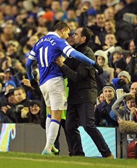 Images Dated 1st February 2014: Barclays Premier League - Everton v Aston Villa - Goodison Park