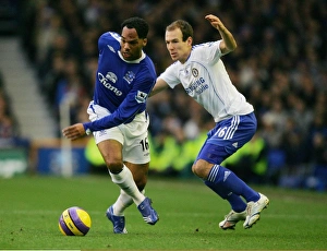 Everton v Chelsea Joleon Lescott of Everton in action against Chelseas Arjen Robben Everton v Chelsea Joleon Lescott of Everton in action against Chelseas Arjen Robben