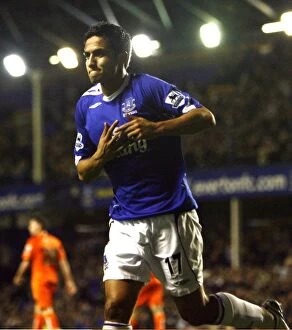 Images Dated 24th October 2006: Everton v Luton Town - Goodison Park - 24 / 10 / 06 Evertons Tim Cahill celebrates scoring