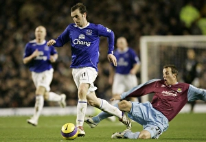 Everton v West Ham - Everton's James McFadden is fouled by West Ham's Lee Bowyer Everton v West Ham - Everton's James McFadden is fouled by West Ham's Lee Bowyer