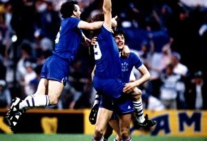 Images Dated 15th May 1985: Everton's Glory: Gray's Goal in the 1985 European Cup Winners Cup Final vs Rapid Vienna - The
