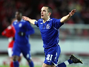 <b class=qtipBold><figcaption>Image of the Week</figcaption></b><br>Football - SK Brann Bergen v Everton UEFA Cup Third Round First Leg - Brann Stadium, Norway - 13/2/08 Everton's Leon Osman celebrates scoring their first goal Mandatory Credit: Action Images / Michael Regan Livepic<br><em>© Everton FC - All Rights Reserved</em> Image of the Week