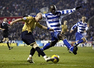 Reading v Everton Andrew Johnson of Everton in action with Ibrahima Sonko of Reading Reading v Everton Andrew Johnson of Everton in action with Ibrahima Sonko of Reading