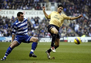 Reading v Everton Mikel Arteta of Everton in action Graeme Murty of Reading Reading v Everton Mikel Arteta of Everton in action Graeme Murty of Reading