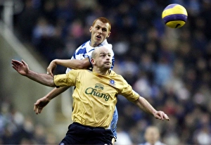 Reading v Everton Steve Sidwell of Reading challenges Lee Carsley of Everton Reading v Everton Steve Sidwell of Reading challenges Lee Carsley of Everton