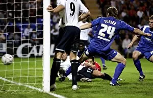 Images Dated 19th September 2006: Tim Cahill scores the winning goal for Everton