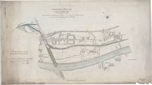 Clyde Navigation Bill in Parliament Session 1899. Plan showing Companys land proposed to be acquired by Clyde Trustees
