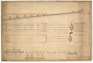 ScottishCanals Gallery: Monkland Canal. Details of the Machinery of the Proposed Inclined Plane at Blackhill