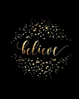 Fireworks Collection: Believe in modern calligraphy