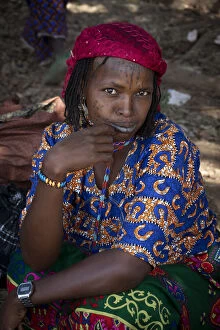Related Images Collection: Fulani woman at Poli market, Cameroon