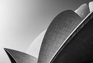Lotus temple.. the grey scale