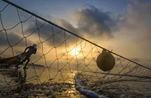 Fishing Net Gallery: Pulling the net