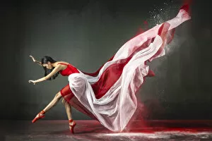 Red and white balerina 1