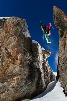 Skiing Collection: In Between the Rocks