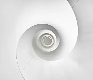 Spin Gallery: Spiral staircase at SAHMRI