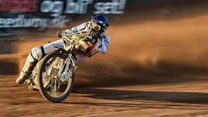 Speedway Gallery: A Trail of Dust at Sunset