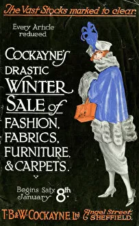Department Collection: Advertisement for T. B. and W. Cockayne, Department Store, Angel Street winter sale
