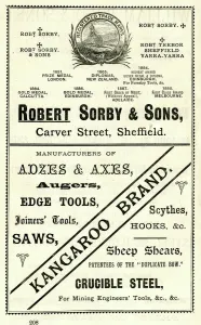 Sheep Prints: Robert Sorby and Sons Print Advertisement, 1889
