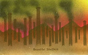 Beautiful Sheffield, postally used 1909 Beautiful Sheffield, postally used 1909