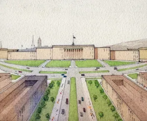 Drawing Prints: Sheffield City Centre Redevelopment Print, 1908-1926