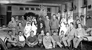 World War One Gallery: Christmas Decorations most probably at 3rd Northern General Base Hospital, Broomhall, World War I