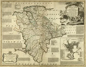 Dawlish Gallery: County Map of Devon, c. 1777