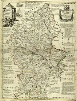 County Map of Staffordshire, c. 1777