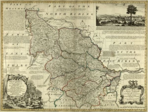 Old Map Gallery: County Map of Yorkshire West Riding, c. 1777