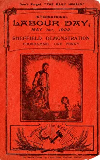 Cover of programme of International Labour Day Sheffield demonstration programme Cover of programme of International Labour Day Sheffield demonstration programme