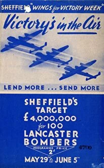 World War Two Gallery: Cover of programme for Sheffield Wings for Victory Week, 1943
