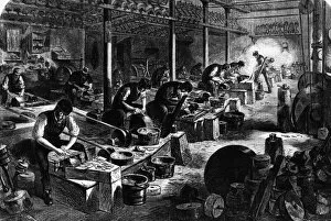 Processes Gallery: Cutlery Manufacture, razor grinding, 1866