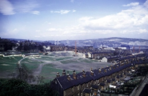 Don Valley from Crookes Valley Road showing Crookesmoor Recreation Ground (latterly called the Ponderosa), 1954 Don Valley from Crookes Valley Road showing Crookesmoor Recreation Ground (latterly called the Ponderosa), 1954