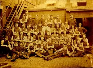 John Collection: Employees of John Henry Dickinson Ltd, Cutlers, Lowfield Cutlery Forge, Guernsey Road