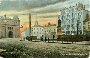 Fitzalan Square, Sheffield showing (left) General Post Office Fitzalan Square, Sheffield showing (left) General Post Office