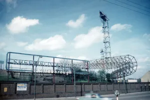 Images Dated 15th January 2019: Football stand at Hillsborough football ground from Penistone Road North, 1961