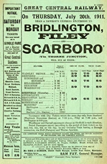 Railways Gallery: Great Central Railway: excursion to Bridlington, Filey and Scarborough, 1911