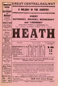 Great Central Railway: A Holiday in the Country, Dean and Dawsons express excursion to Heath, 1911 Great Central Railway: A Holiday in the Country, Dean and Dawsons express excursion to Heath, 1911
