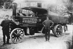 Henry Cosney steam lorry at Rivelin Glen Quarry, Sheffield, Yorkshire, 1920s Henry Cosney steam lorry at Rivelin Glen Quarry, Sheffield, Yorkshire, 1920s