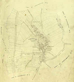 Cross Street Gallery: Map of Woodhouse, Sheffield, Yorkshirec. 1855