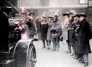 Native American Indians visiting Sheffield, 1923 Print