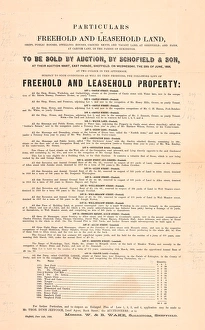 Particulars of freehold and leasehold land formerly belonging to William Staniforth Particulars of freehold and leasehold land formerly belonging to William Staniforth
