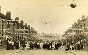 Buildings and streets Gallery: Peace Celebrations, Victoria Street, Sheffield, 1918