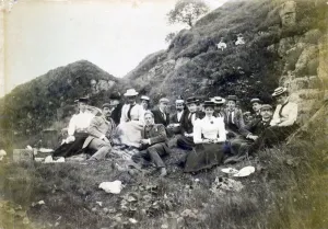 Victorian Era Photographs Prints: Wightman family Victorian picnic, Yorkshire, 1893
