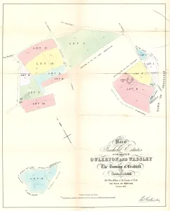 Plan of freehold estates in the hamlets of Owlerton and Wadsley in the township of Plan of freehold estates in the hamlets of Owlerton and Wadsley in the township of