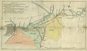 Street Collection: A plan of the intended canal from Sheffield to Tinsley by W. and J. Fairbank, 1815