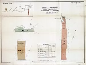 Sheffield Collection: Plan of property situate at Stannington for sale