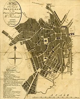 Young Collection: A Plan of the town of Sheffield in the county of York drawn by W. Fairbank 1797